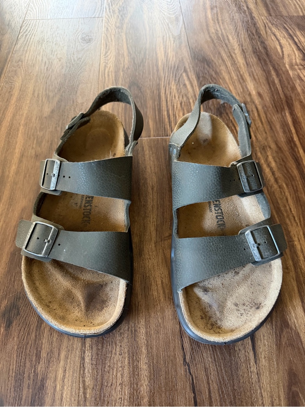 Birkenstock Milano Crosstown Men’s Two-Strap Brown Comfort Sandals